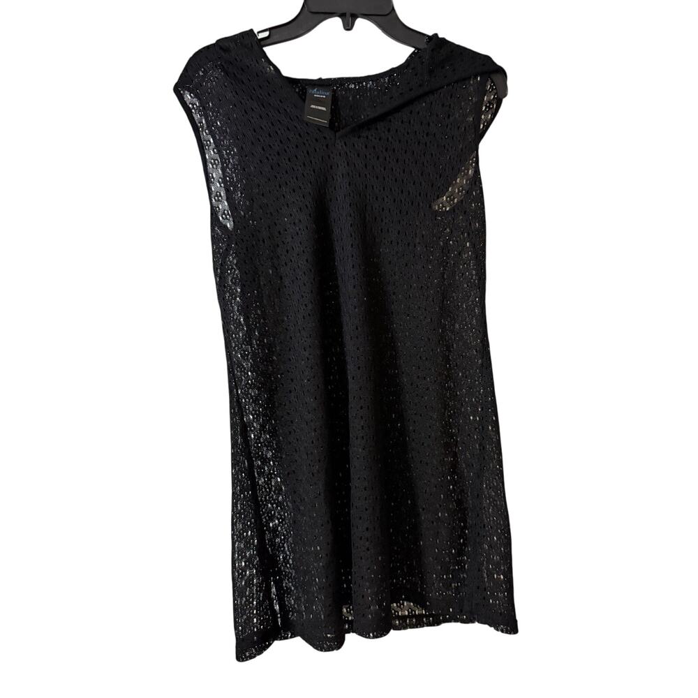 Catalina Cover Up, Women's Size Small, Black, Dress, Hooded, Sleeveless